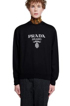 Prada | Prada Men's  Black Cotton Sweatshirt商品图片,9.4折