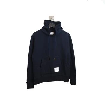 推荐Thom Browne Back Striped Hoodie Navy商品