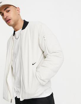 推荐Nike Premium insulated bomber jacket in stone商品