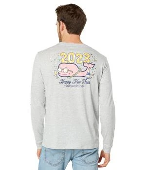 推荐New Years Champagne Long Sleeve Pocket Tee商品