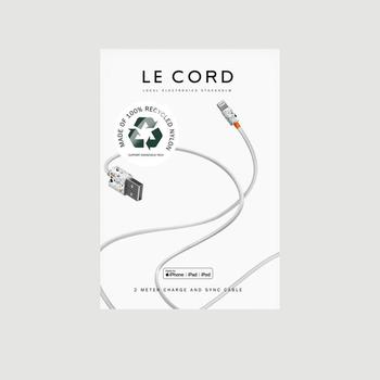 商品Recycled USB Cable 2 Meters Multicolor Le Cord,商家L'Exception,价格¥204图片