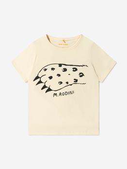 推荐Mini Rodini White Unisex Organic Cotton Mount Kilimanjaro T-Shirt商品