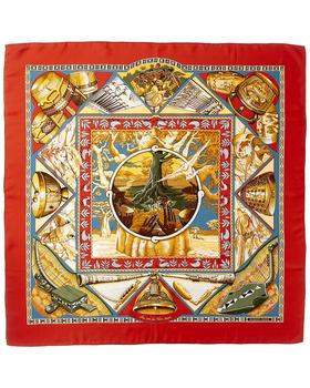 Hermes | Hermes "Au Son du Tam Tam," by Laurence Toutsy Bourthoumieux Silk Scarf商品图片,