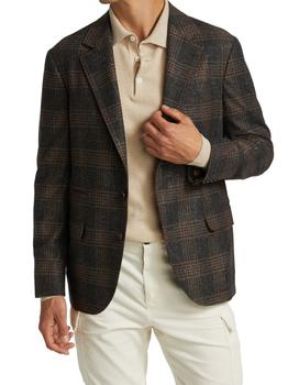brunello cucinelli jacket, Brunello Cucinelli | Plaid Silk-Blend Jacket商品图片 3.9折