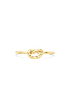 商品14K Gold Plated Thin Love Knot Ring图片