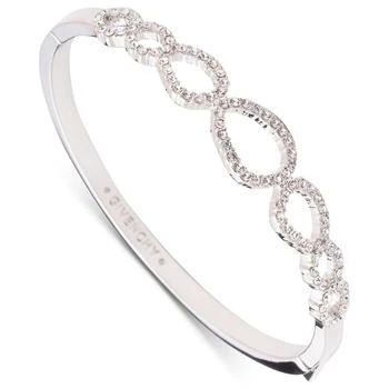 Givenchy | Silver-Tone Crystal Open Link Bangle Bracelet,商家Macy's,价格¥432