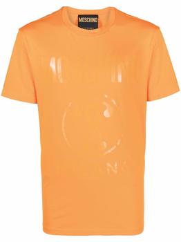 推荐Moschino Men's Orange Cotton T-Shirt商品