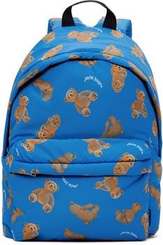 商品Palm Angels | 蓝色 Bears 儿童双肩包,商家SSENSE CN,价格¥2491图片