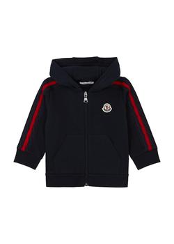 推荐KIDS Navy hooded stretch-cotton sweatshirt商品