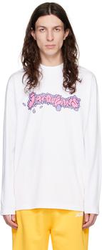 Jacquemus | White 'Le T-Shirt Desenho' Long Sleeve T-Shirt商品图片,