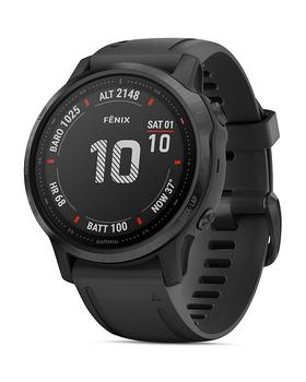 美国Garmin, Garmin | Fenix 6S Black Silicone Strap Smartwatch, 42mm商品图片 