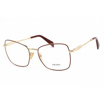 Prada | Prada Women's Eyeglasses - Red Gold Butterfly Metal Full-Rim Frame | 0PR 53ZV 12F1O1 4.5折×额外9折x额外9.5折, 独家减免邮费, 额外九折, 额外九五折