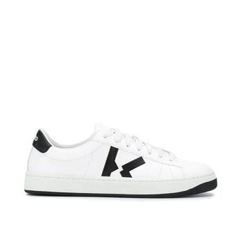 推荐Kenzo Logo Leather Sneakers商品