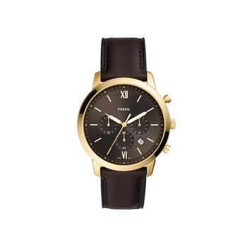Fossil | Men's Neutra Brown Leather Strap Watch 44mm商品图片,