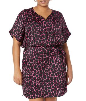 推荐Plus Size Giraffe Wrap Dress商品