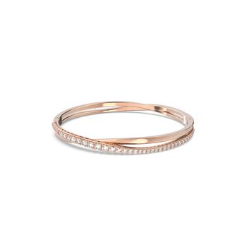 施华洛世奇手链直邮, Swarovski | Twist bracelet white rose gold-tone plated商品图片 
