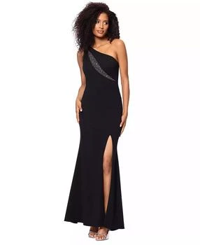 XSCAPE | Women's High-Slit Rhinestone-Embellished Gown,商家Macy's,价格¥1126