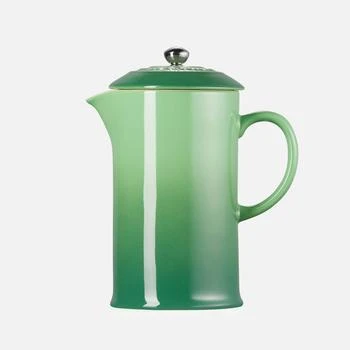 Le Creuset | Le Creuset Stoneware Cafetiere with Metal Press - 1L - Bamboo Green,商家The Hut,价格¥518