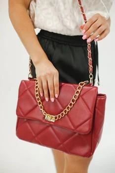 ALBA HANDBAG | Blair Quilted Handbag In Cranberry,商家Premium Outlets,价格¥261