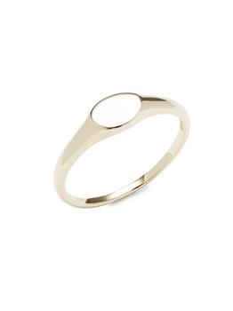 商品14K Yellow Gold Signet Ring,商家Saks OFF 5TH,价格¥1916图片