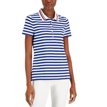 Tommy Hilfiger | Women's Twin-Tipped Striped Polo Shirt商品图片,6折×额外7折, 额外七折