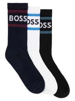 推荐Three-Pack Of Short Socks With Stripes And Logo商品