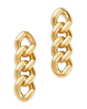 Moon & Meadow | 14K Yellow Gold Miami Cuban Link Chain Drop Earrings,商家Bloomingdale's,价格¥2131