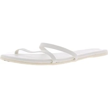 推荐Tkees Womens Gemma Faux Leather Slip On Flat Sandals商品