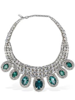 商品Moschino | Crystal Drop Collar Necklace,商家LUISAVIAROMA,价格¥5890图片