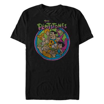 FIFTH SUN | Men's The Flintstones Happy Family Short Sleeve T-shirt商品图片,独家减免邮费