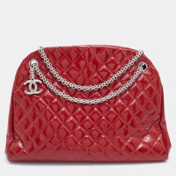 香奈儿包图片, [二手商品] Chanel | Chanel Red Patent Leather Just Mademoiselle Bag商品图片 满1件减$100, 满减