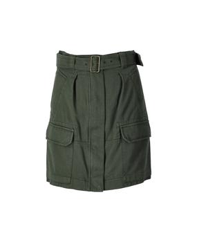 Weekend Max Mara | Weekend Max Mara Max Mara Weekend Fiero Military Green Skirt商品图片,9.1折