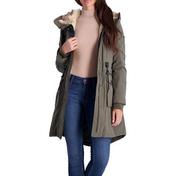 推荐Lucky Brand Women's Mid-Length Cinch Waist Anorak Jacket with Faux Fur Hood商品