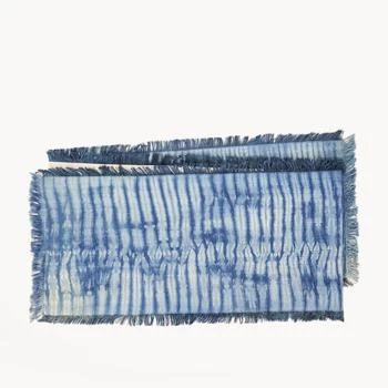 KORISSA | Tie Dye Cotton Table Runner Indigo Blue,商家Verishop,价格¥370