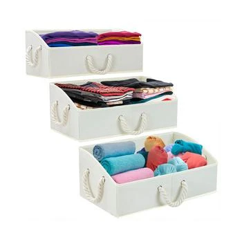 Sorbus | Trapezoid Storage Box with Cotton Rope, Set of 3,商家Macy's,价格¥357