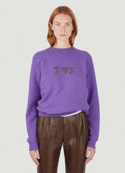 推荐Chinese Character Logo Sweatshirt in Purple商品
