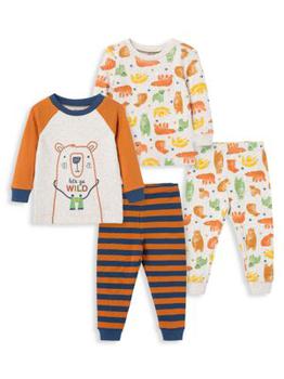 推荐Baby Boy's 4-Piece Bear Pajama Set商品