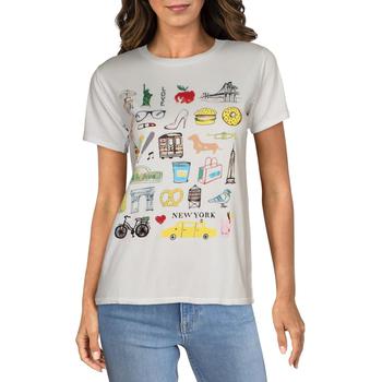 J. Crew | J. Crew Womens Crewneck Graphic T-Shirt商品图片,3.5折, 独家减免邮费