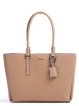 ck包价格, Calvin Klein | CALVIN KLEINDressed Borsa shopper 15â€³ pelle sintetica marrone chiaroSKU# K60K609623-GEZ商品图片 