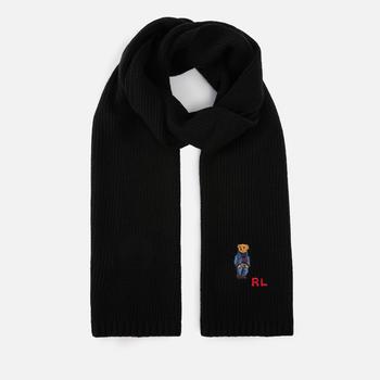 推荐Polo Ralph Lauren Denim Bear Rib-Knitted Scarf商品
