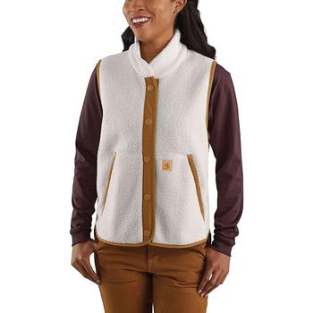 卡哈特外套是什么牌子, Carhartt | Women's Fleece Button Front Vest商品图片 5.7折