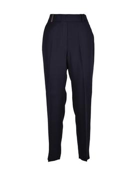Peserico | Women's Navy Blue Pants商品图片,4折