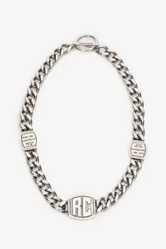 Roberto Cavalli | Roberto Cavalli RC Monogram Chain Necklace,商家Cettire,价格¥3786