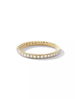 David Yurman | DY Eden Band Ring in 18K Yellow Gold,商家Saks Fifth Avenue,价格¥18405