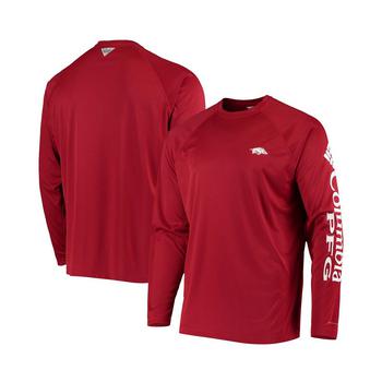 推荐Men's PFG Cardinal Arkansas Razorbacks Terminal Tackle Omni-Shade Long Sleeve T-shirt商品