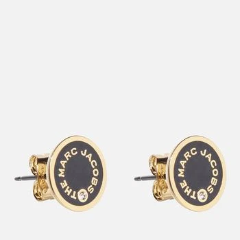 推荐Marc Jacobs The Medallion Gold-Tone, Enamel and Crystal Earrings商品