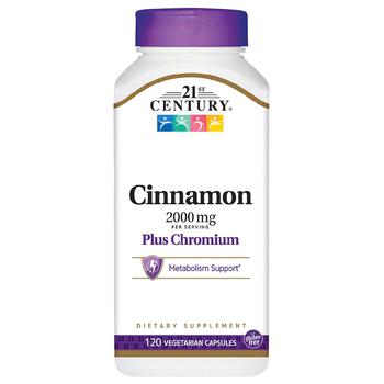 Cinnamon 2000 mg Plus Chromium Veggie Capsules product img