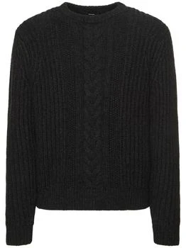 推荐Vilare Wool Blend Knit Crewneck Sweater商品