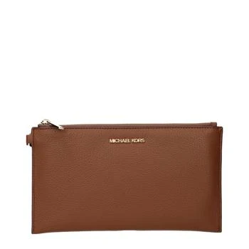 Michael Kors | Michael Kors Brown Leather Clutch Bags,商家Siebentaschen,价格¥1462
