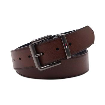 Tommy Hilfiger | Men's Reversible Faux-Leather Tonal Belt商品图片,7折